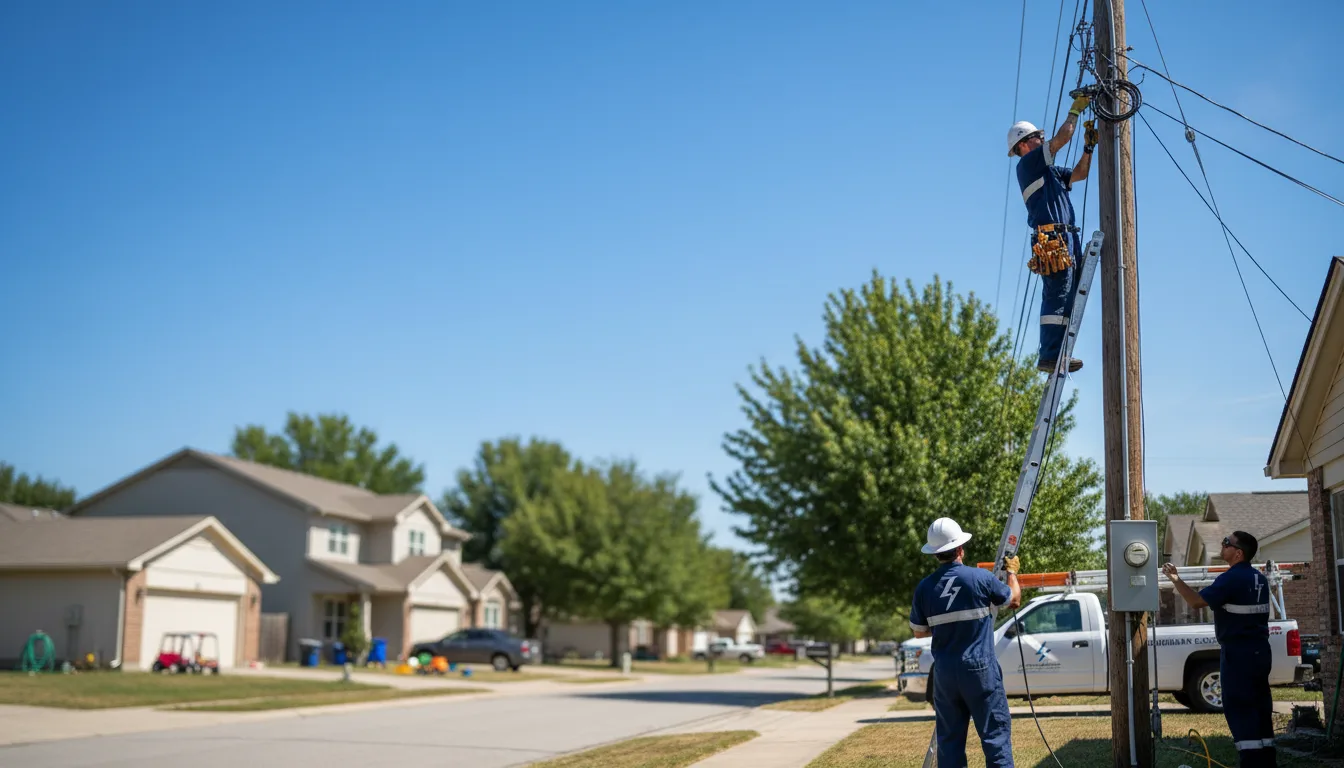 Residential electrician providing installation services in Plainville, IL